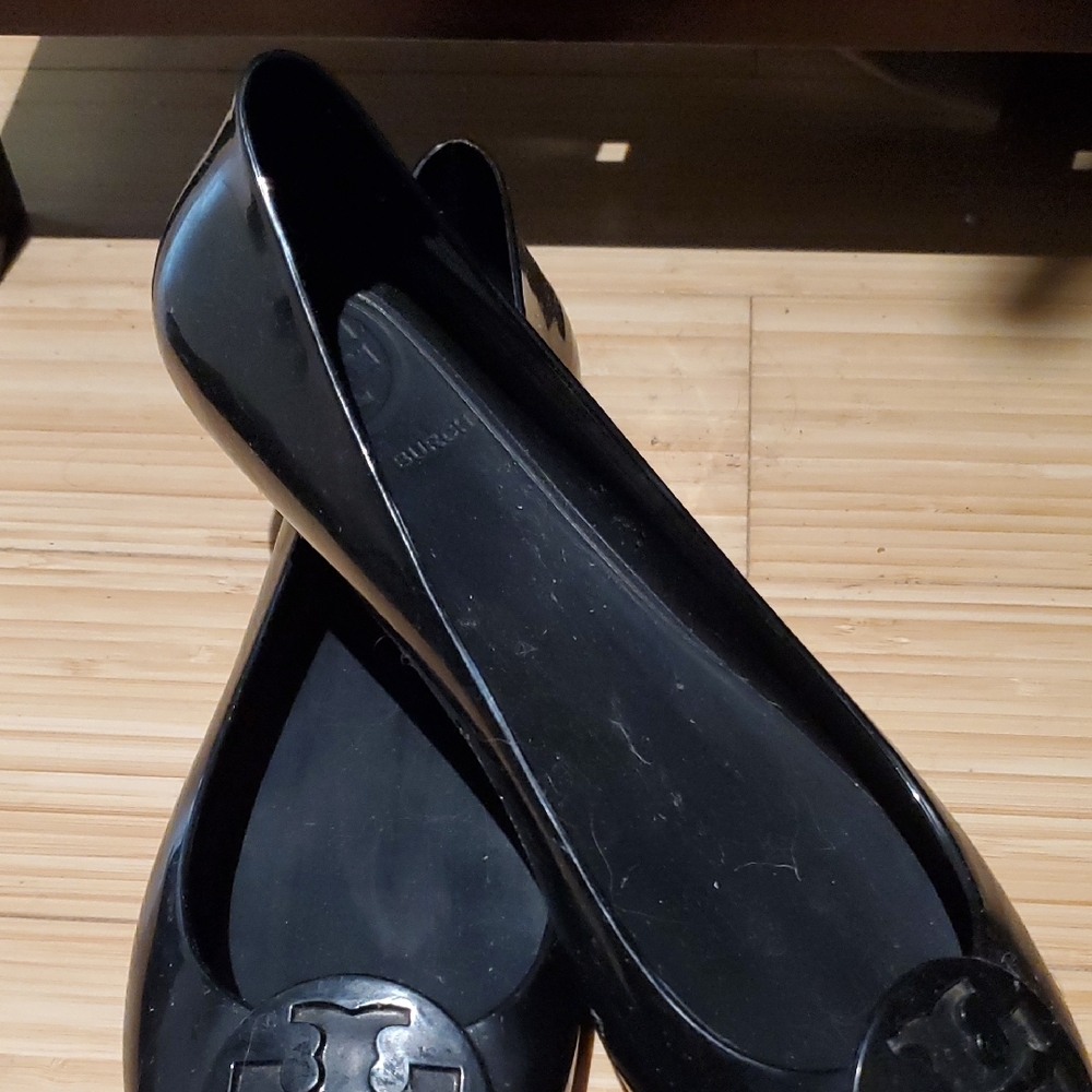 Tory Burch Black Patent Leather Flats
